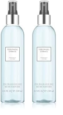 Vera Wang Embrace Body Mist for Women Periwinkle and Iris Scent, 8 Ounce Body Mist Spray Passionate Floral and Sparkling Fragrance (Pack of 2)