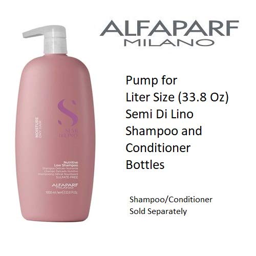 Alfaparf Milano Pump for Semi Di Lino Liter Size Shampoos and Conditioners, 1 ct. (Pack of 2)