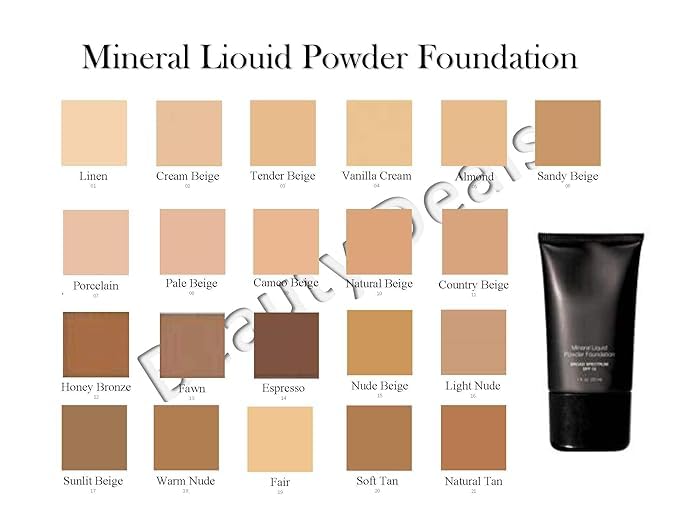 Mineral Liquid Powder Foundation Broad Spectrum SPF 15 2 (Porcelain)