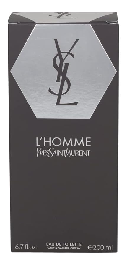 Yves Saint Laurent L'homme Eau de Toilette Spray for Men, 6.7 Ounce, Multicolor