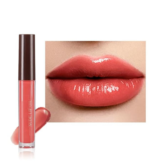Hydrating Lip Glow Oil, Plumping Lip Oil, Tinted Lip Plumper Gloss,Younger-Looking Lips | Nourishing Long Lasting Non-Sticky Hydrating & Smoothing Lip Treatment Cruelty Free 06#