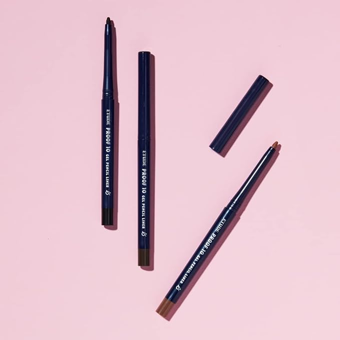 ETUDE Proof 10 Gel Pencil Liner 0.3g (#6 Honey Bronze) | Creamy Gel Texture Eyeliner with Wearable Shades to Create Precise Line Eye Makeup without Efforts, Korean Makeup, Perfect for Gift