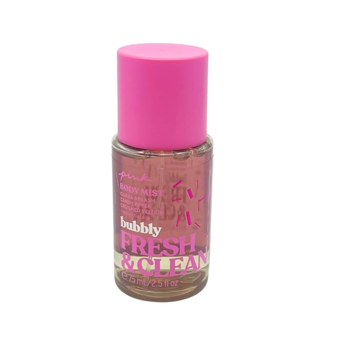 Victoria's Secret Pink Bubbly Body Mist Travel Size 2.5 fl oz (Warm & Cozy and Fresh & Clean)