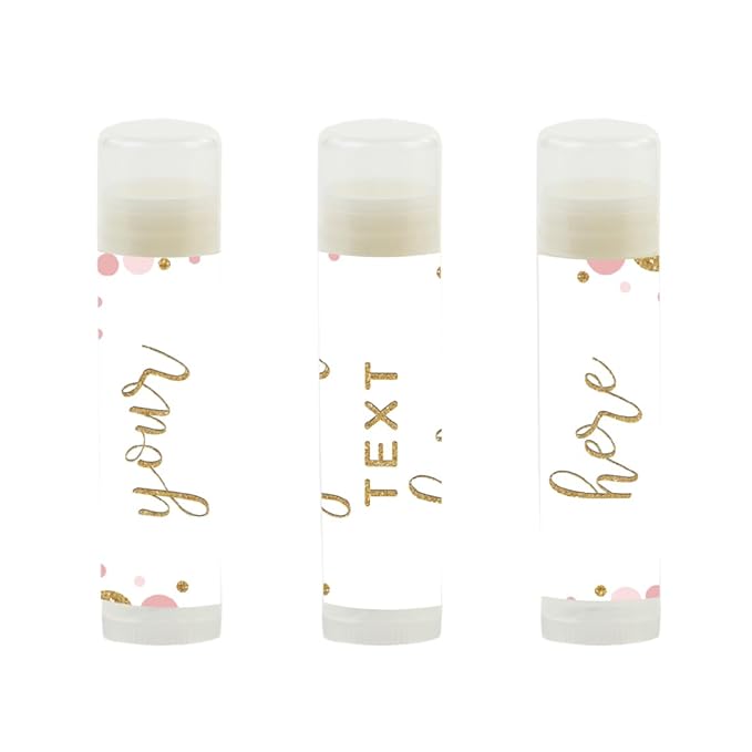 Andaz Press Personalized Lip Balm Party Glitter
