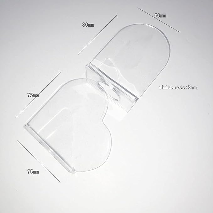 1 Pack Transparent Acrylic Nail Art Hand-held Palette