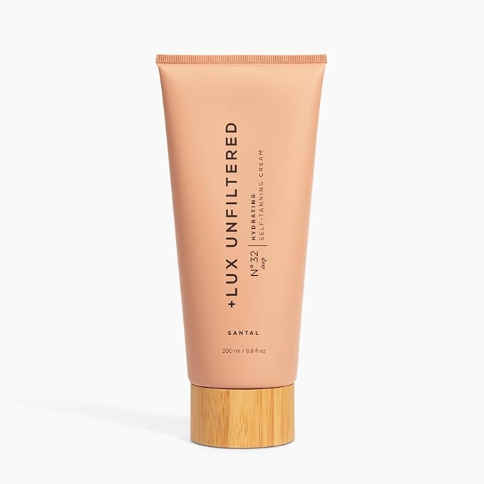 '+ Lux Unfiltered N°32 DEEP Gradual Self Tanning Cream in Santal, Hydrating Self Tanning Lotion, Gluten Free, Vegan + Cruelty Free Self Tanner, Luxurious Sunless Tanner Loaded with Antioxidants