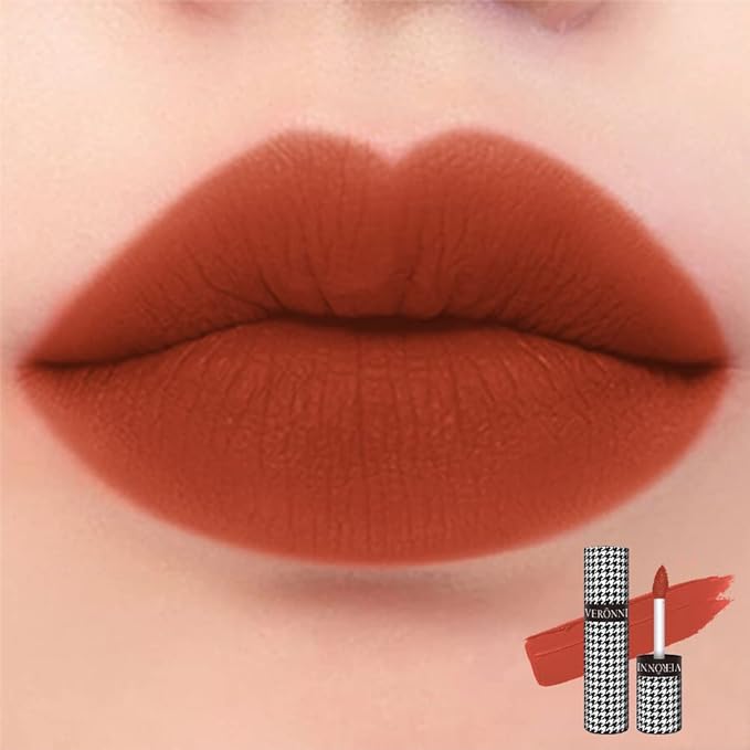 VERONNI Velvet Lip Mud Gloss Set,Matte Lipstick Multi-Purpose Long Lasting Lipgloss Set, Non-Sticky Gloss Smooth Pack Of 3 Lip Gloss Blush Makeup Set For Lips And Face (Set A)