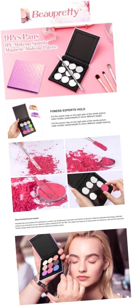 1 Set Empty Makeup Tray Magnetic Makeup Pan