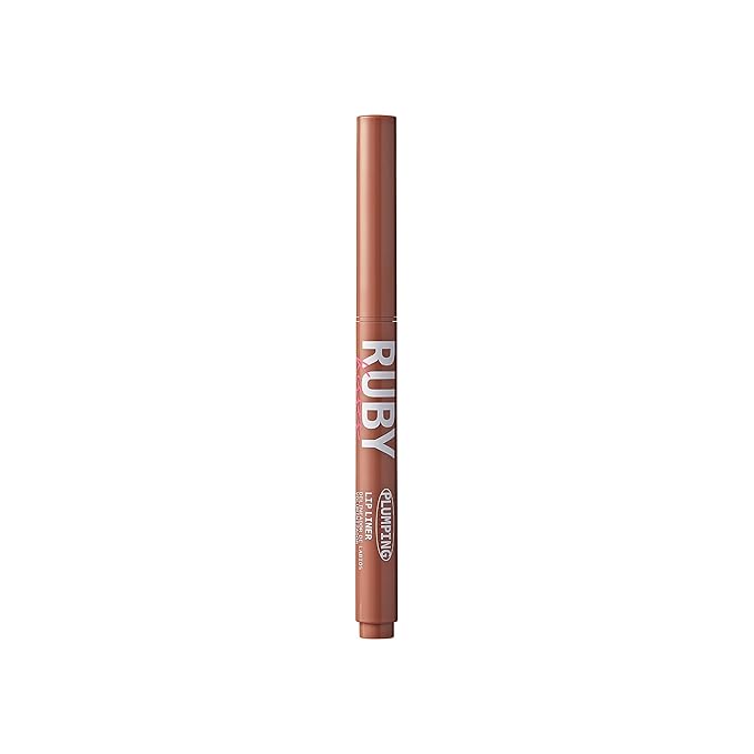 Ruby Kisses Plumping Effect Lip Liner, Semi Matte, Smudge Proof, High Pigment, Medium to Full Coverage Makeup, Precise Tip, Bold Color Lip Plumper
