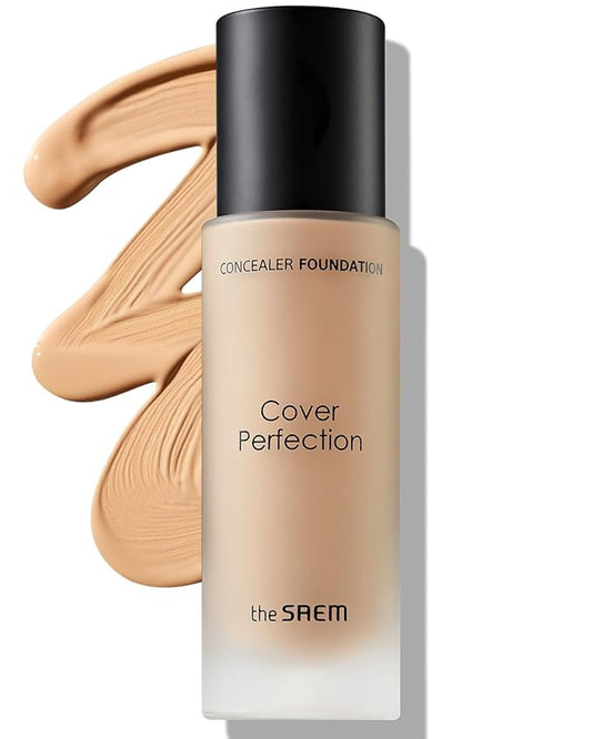 THESAEM Cover Perfection Concealer Foundation - 24H Coverage, Rich Beige)