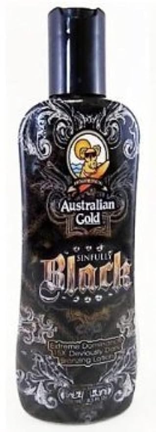 Australian Gold Sinfully Black Bronzer Tanning Lotion 8.5 Oz/ 250 Ml