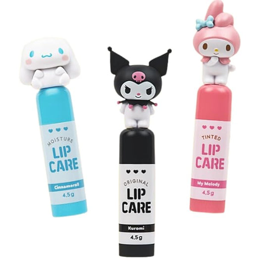 Cute Lip Balm, Adorable Character Lip (Black
