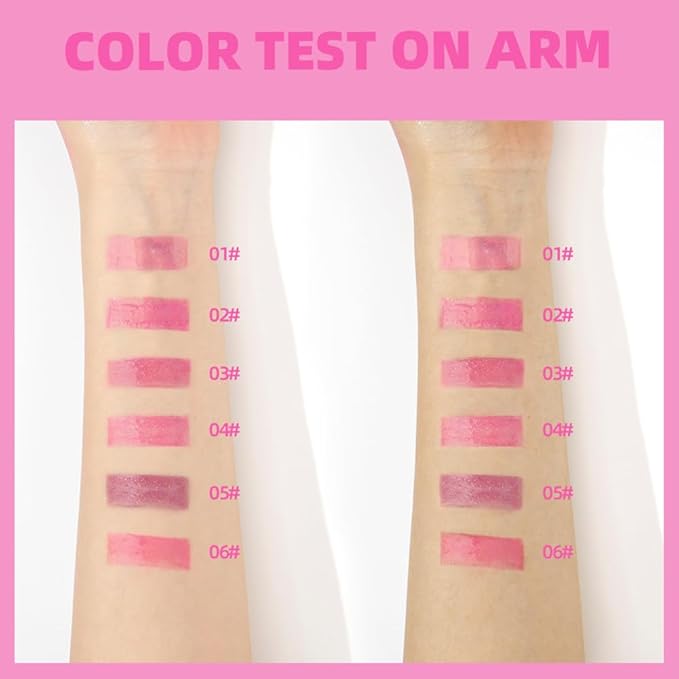 Hydrating Lip Gloss Transparent Lip Care,Magic Color Changing Moisturizing Lip Glow Oil Plumping Glimmer Glow Lipstick, Long Lasting Non-sticky Fresh Texture Lip Oil(Q2394-3#Change Color)