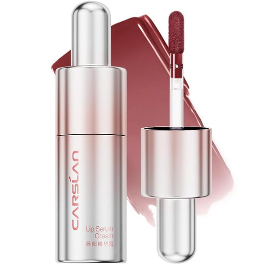 Hydrating Lip Serum Cream, Longlasting Moisturizing, Lightweight Lip Gloss, Semi-Matte Lipstick with Vitamin E, Crithmum Maritimum Essential oil, C203