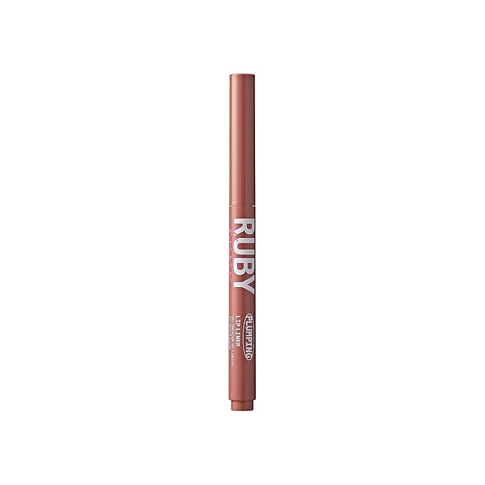 Ruby Kisses Plumping Effect Lip Liner, Semi Matte, Smudge Proof, High Pigment, Medium to Full Coverage Makeup, Precise Tip, Bold Color Lip Plumper