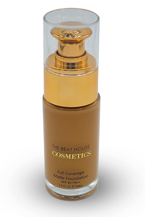 Full Coverage Matte Foundation (Cool Almond) | SPF Stay |