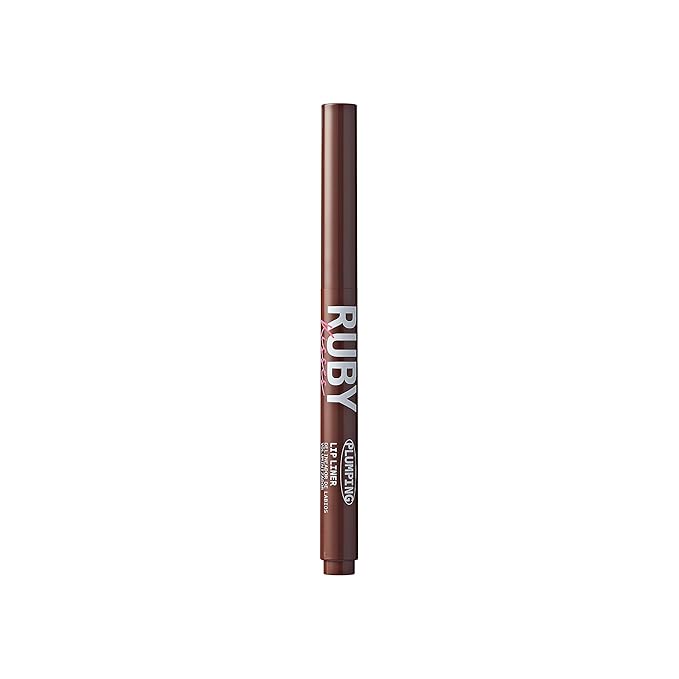 Ruby Kisses Plumping Effect Lip Liner, Semi Matte, Smudge Proof, High Pigment, Medium to Full Coverage Makeup, Precise Tip, Bold Color Lip Plumper