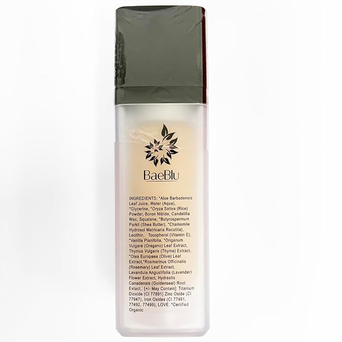 Organic Aloe-Based LUX Liquid Foundation, Natural Vegan Gluten-Free