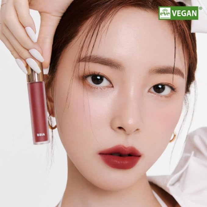 BBIA Last Velvet Tint - Soft & Creamy Matte Finish Lip Stain, Blur Effect with Velvety Texture, Long-Lasting, High Pigment, Lightweight, Non-Drying, Vegan, Korean Lip Makeup (V12 SWEET BOSS)