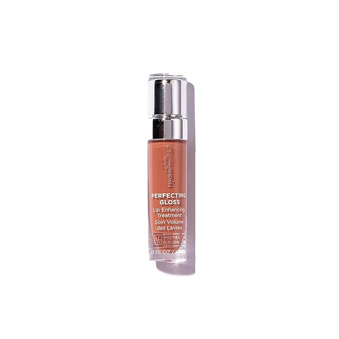 HydroPeptide Perfecting Gloss, Lip Enhancing Treatment, Long-Lasting Volume and Hydration, Sun-Kissed Bronze, 0.17 Ounce