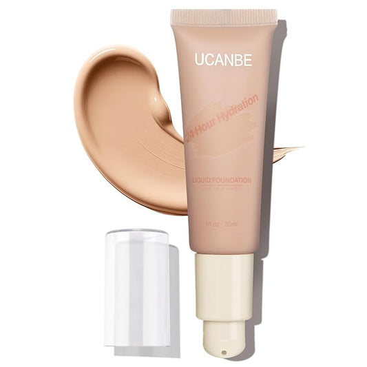 UCANBE Matte Liquid Foundation Makeup, Medium to Full fl. oz.