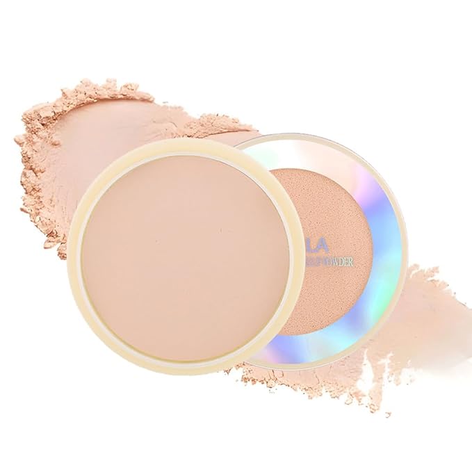 Oil Control Face Pressed Powder, Ultra-Fine Lightweight Face