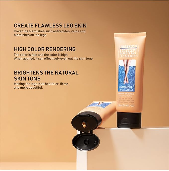 Leg Makeup Waterproof No Transfer, Leg Makeup Lotion, (Fairest Glow)