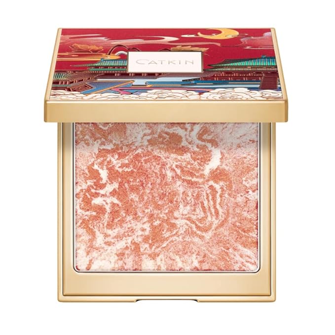 CATKIN Cheek Blush Bake Shimmer Pink Peach Multi (C04 Shimmer) 10g