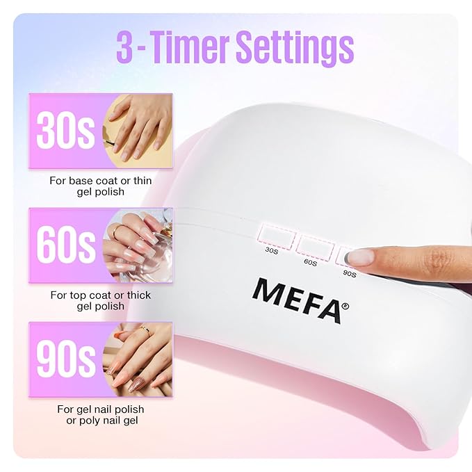 MEFA UV Nail Lamp with