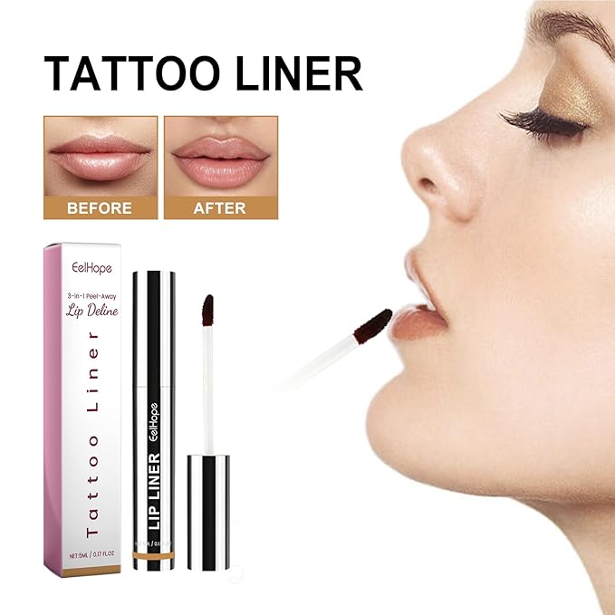 3PCS Peel Off Lip Liner, Lip Liner Tattoo Long