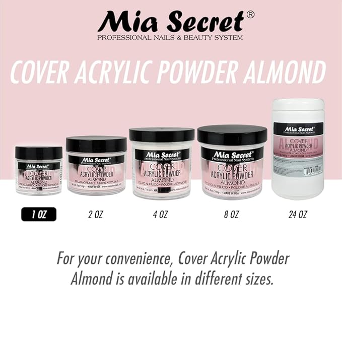Mia Secret Acrylic Powder Cover Almond 1 oz.