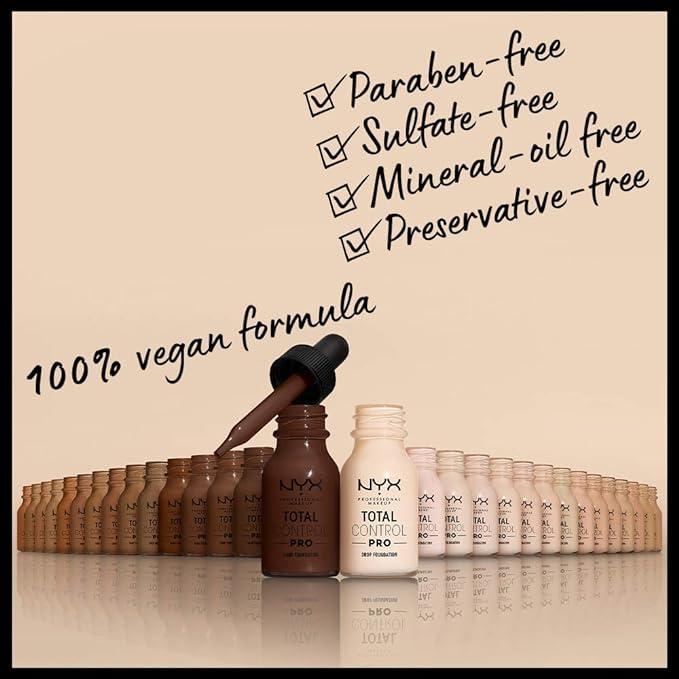 NYX PROFESSIONAL MAKEUP Total Control Pro Drop Foundation, - Buff