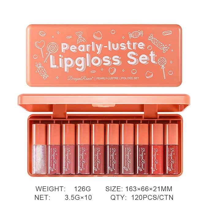10 Colors Lip Tint Stain Set, Korean Plumping Plumping