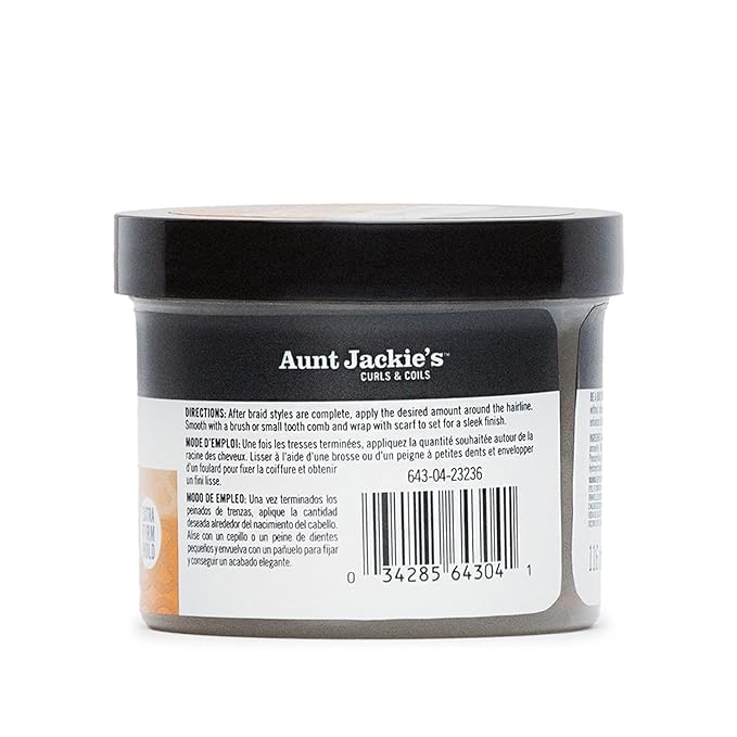 Aunt Jackie's Award-Winning Braid + Twist Collection Smooth + Swirl Edge Gel with Extra Firm Hold, 4oz