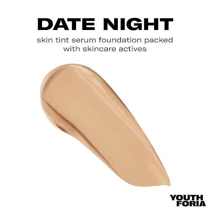 Youthforia Date Night Skin Tint Serum Foundation, Light-Medium Cool Undertones
