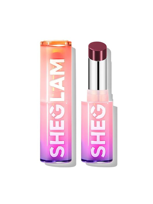 SHEGLAM Mirror Kiss High-Shine Lipstick Silky Jelly Texture Hydrated&Smooth Lip Gloss-Rent Free