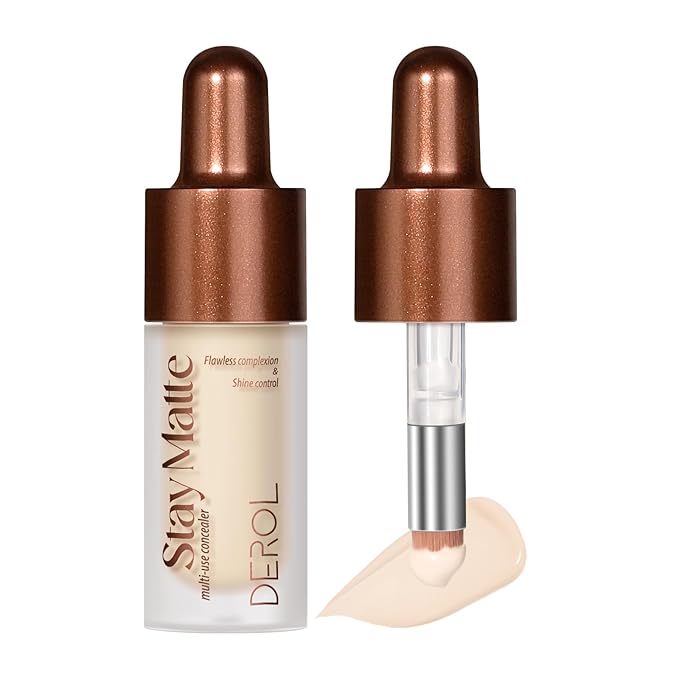 Foundation Makeup,Soft Beige Full Coverage Foundation Makeup(Built-in brush)Vegan Face Makeup(01#)
