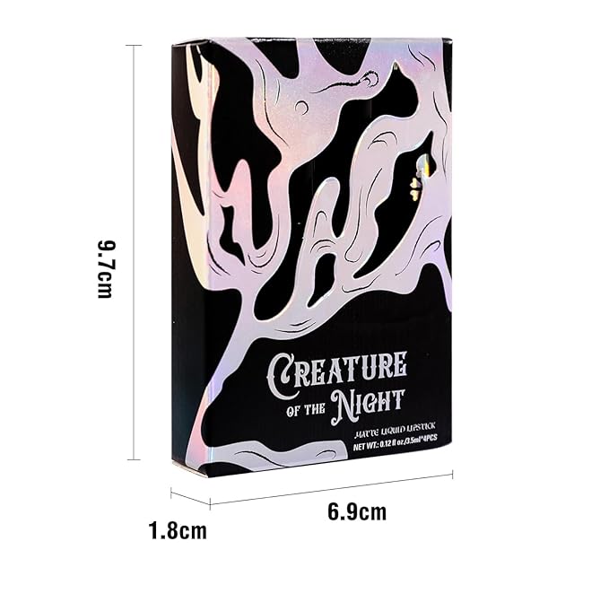 4PCS Halloween Matte Liquid Lipstick Lip Kit,24 Hour Long Lasting Red Lipgloss,Waterproof Smudge Proof Matte Lip Glaze,Gothic Festive Lip Gloss