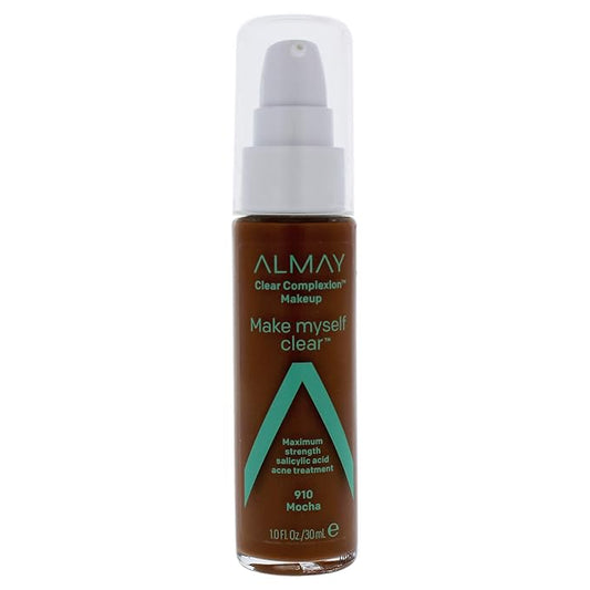 Almay Clear Complexion Makeup, Matte Finish Liquid Foundation Mocha, 1. 0 oz