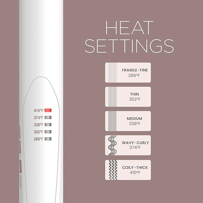 Conair Double Ceramic Flat Iron, 1-inch Hair Straightener with Bonus Claw Clip