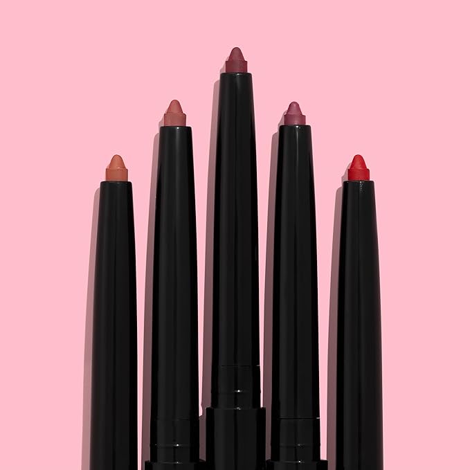 wet n wild Lip Liner Perfect Pout Matte Retractable Gel Lip Liner Pencil, Purple Lay Down the Mauves (Pack of 2)