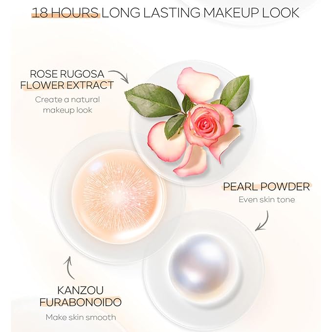 KWOLYKIM 2PCS Hydrating Makeup BB Cream, Tinted Moisturizer All Skin(Ivory)