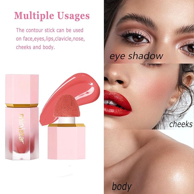 Liquid Blush Makeup, Cream Blush for Cheeks, Waterproof