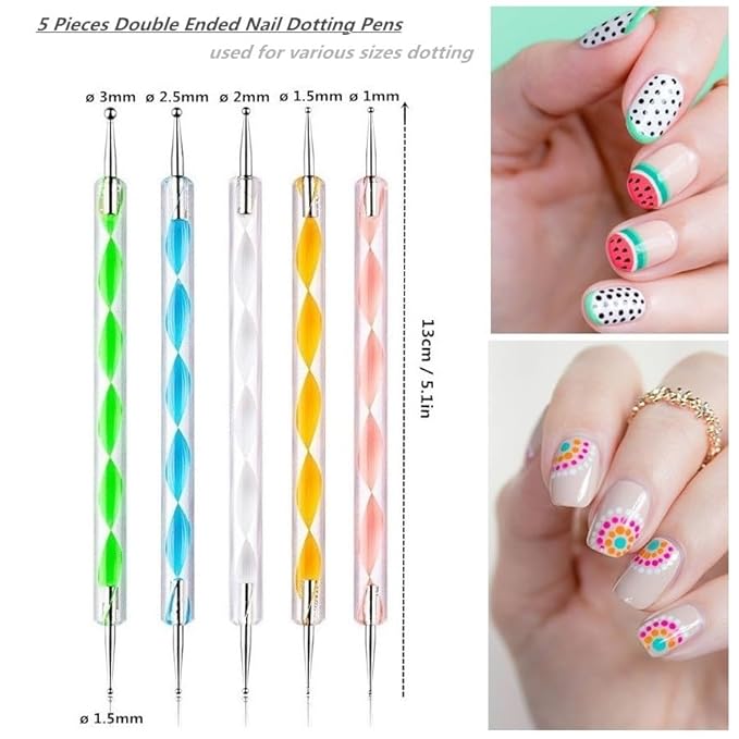 5PCS Dual Tipped Nail Art
