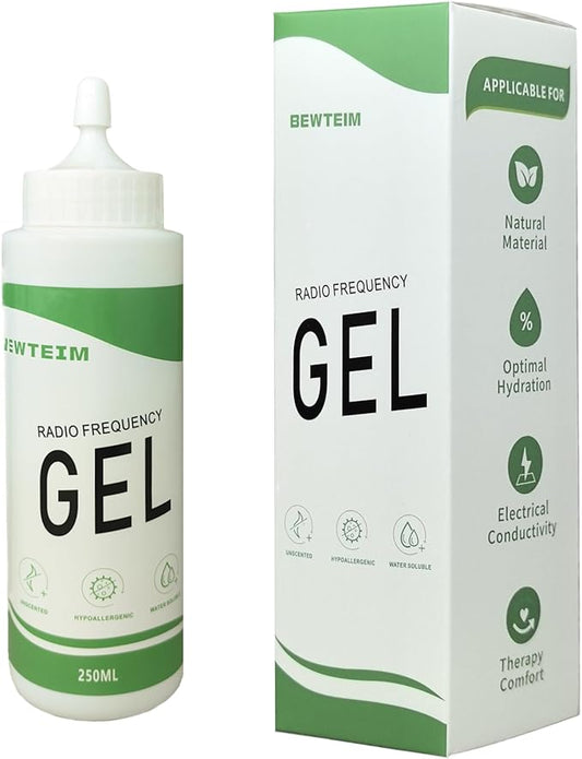 Hydrating Radio Frequency Gel, Facial Conductive Gel for Microcurent Body Contouring & Skin Tightening Pack of 1