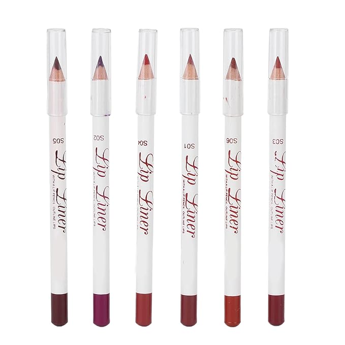 6pcs Lip Liner, Professional Waterproof Matte Long Lasting Long