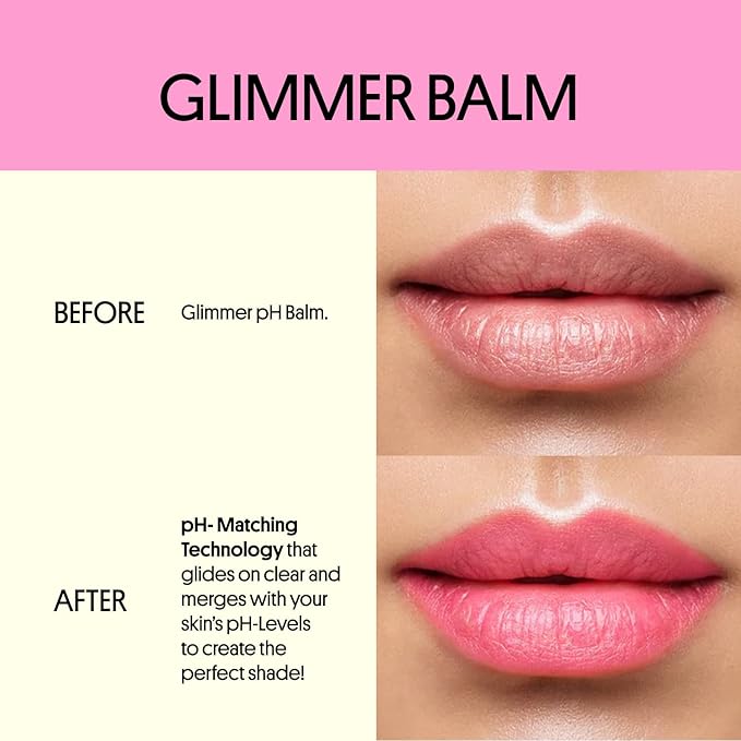 Winky Lux Glitter Confetti & Glimmer Balm, pH Lipstick & Tinted Lip Balm, Sheer Pink Vegan & Cruelty Free Lipstick, Lavender Confetti & Rose