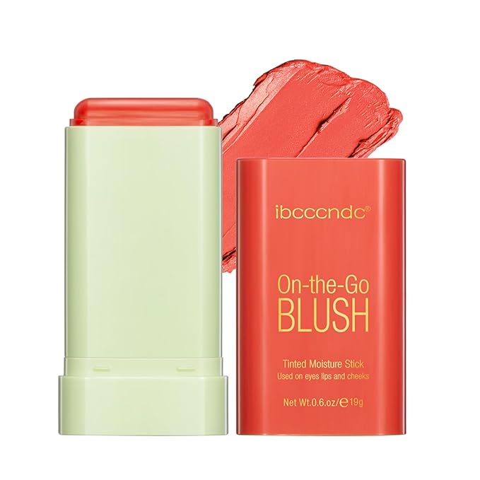 MEICOLY Multi Use Makeup Blush Stick,On-the-Go 2-in-1 Lip