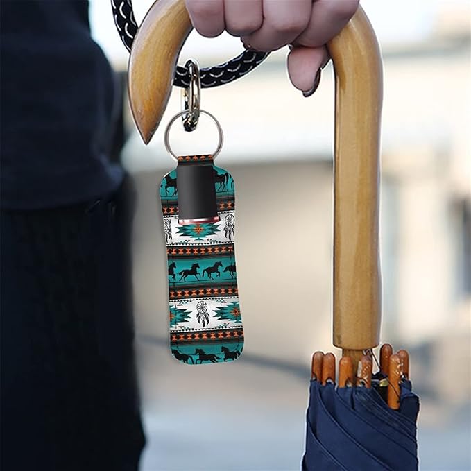 Lip Balm Holder Keychain Travel Accessories Sleeve