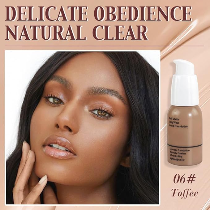 Matte Liquid Full Coverage Foundation, Flawless Soft Matte of 1)